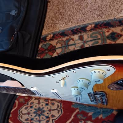 Fender Limited Edition Made in Japan Aerodyne Classic Stratocaster with Flame Maple Top 2019 - 3-Color Sunburst image 12