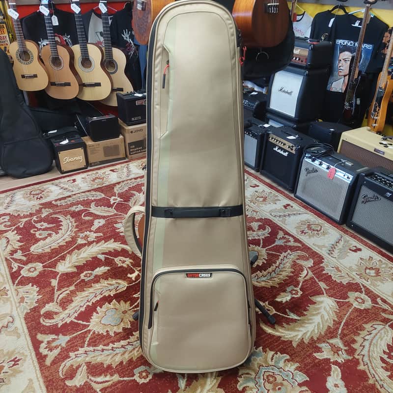 Gator Icon Series Bass Gig Bag - Khaki w/ Weather Resistant Cover (USED) image 1