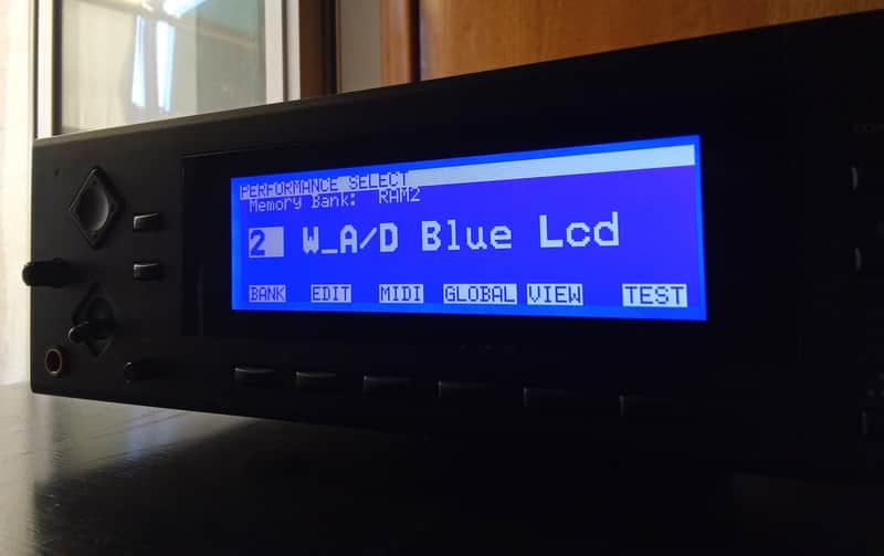 New blue display for Korg Wavestation A/D (promotional price for a few days) image 1