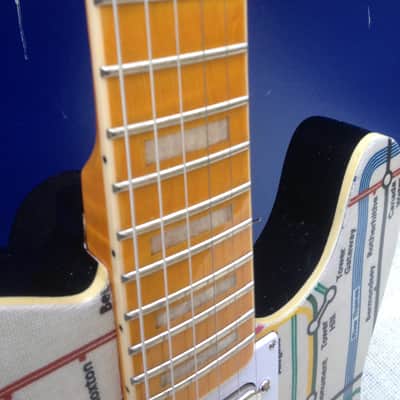 Jenson of london tube map tele style elecrtric guitar image 4