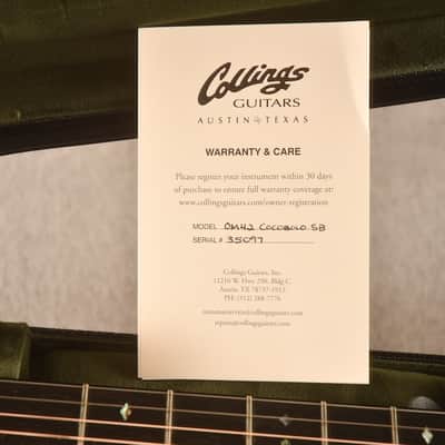 Collings OM42 Cocobolo SB (2025) image 3