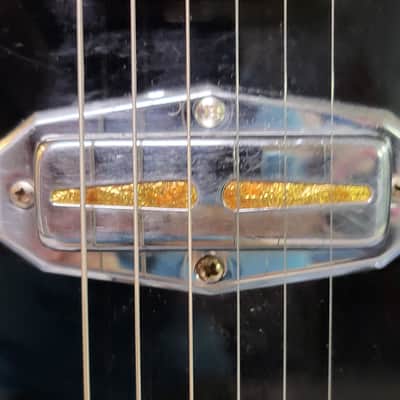 Vintage RARE 1962 Teisco Gen Gakki Audition Gold Foil Pickup Electric Guitar Pro Setup New Strings Original Soft Shell Case 1962 image 3
