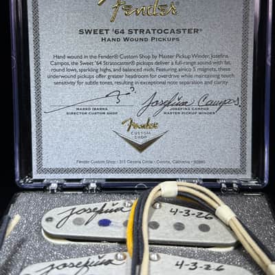 Fender Custom Shop Sweet '64 Stratocaster Hand Wound Pickups by Josefina Campos NEW Year 2026 image 4