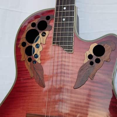 Ovation Celebrity Deluxe CC-268 1994 Wineburst w/original | Reverb