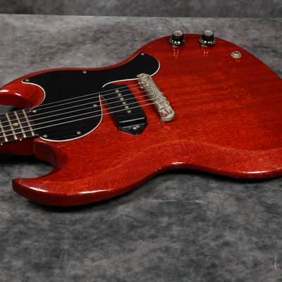 1965 Gibson SG Junior - Cherry Red - Wide Nut image 9