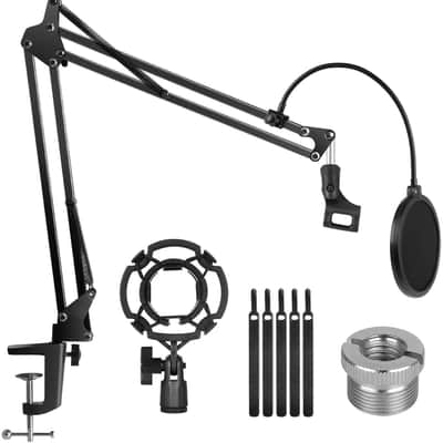Zoom R8 8-Track Digital - (4) EV RE320 Mic - (4) AT ATH-M20X - (4) InnoGear Microphone Stand image 6