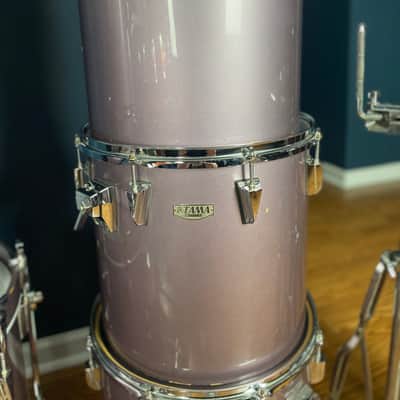 Tama Granstar Concert Tom 9-piece drum set in Heather Metallic finish image 8