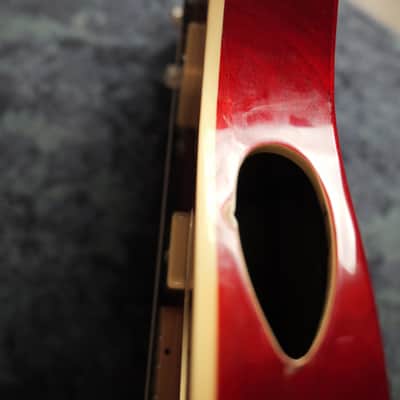 Fender Hollow Body Telecaster Partscaster P90 Special Natural Red Spalted Maple Flame top image 8