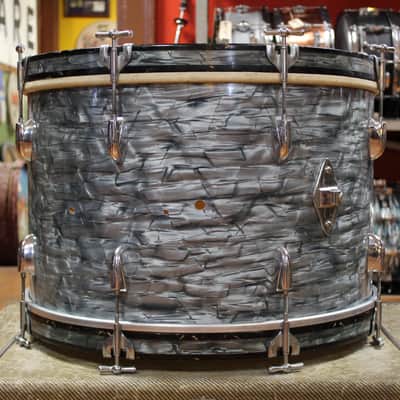 1950s Gretsch Broadkaster Outfit in Midnight Blue Pearl 14x22 9x13 16x16 image 3