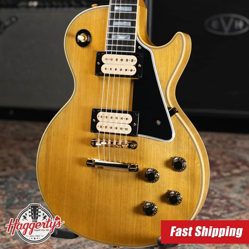 Gibson Custom Shop Limited Edition 1957 Les Paul Custom All Korina VOS Electric Guitar - Antique Natural with Hardshell Case image 1
