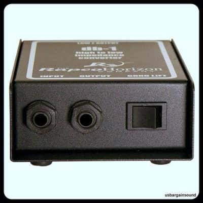 RAPCO HORIZON DB-1 Direct Box 1/4" Hi-Z to XLRM Lo-Z transformer w/ground lift image 3