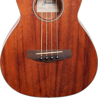 Ibanez PNB14E 4-String Acoustic-Electric Bass Guitar, Okoume Top, Open Pore Natural image 2