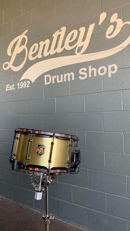 SJC Josh Dun Signature 7x14 Goliath Bell Brass Snare Drum image 1