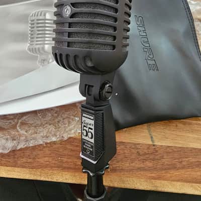 Shure Limited Edition Super 55-BLK Pitch Black Deluxe "Elvis" Mic 2017 - Matte Black image 1