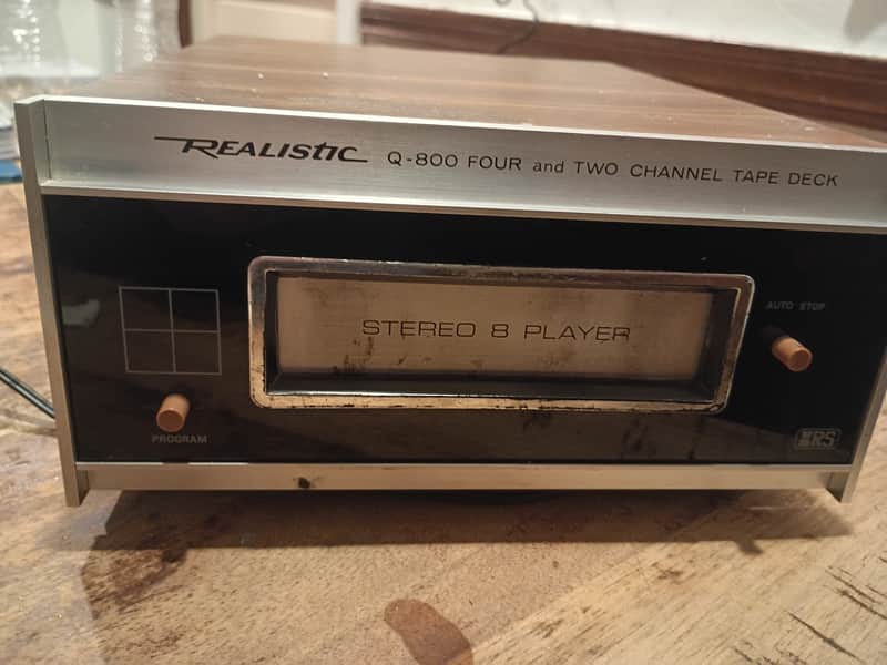 Realistic Stereo 8 track player TR-167 CAT NO 14-1920 - Tandy Radio Shack 1977 image 1