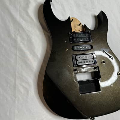 Ibanez RG370DX Electric Guitar Body 2000s - Black Sparkle image 2