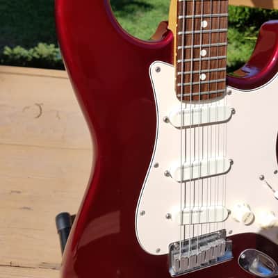 Rare & Limited Lace Sensor Fender  Deluxe American Standard Stratocaster 1989 Red w/ Gig Bag image 17