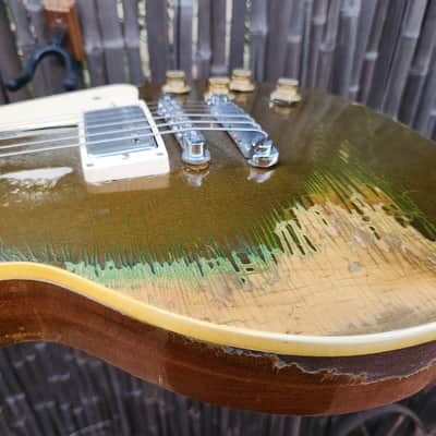 Vintage Gibson Les Paul Deluxe 1971 Goldtop Snatch Standard Coversion Road Warrior image 12