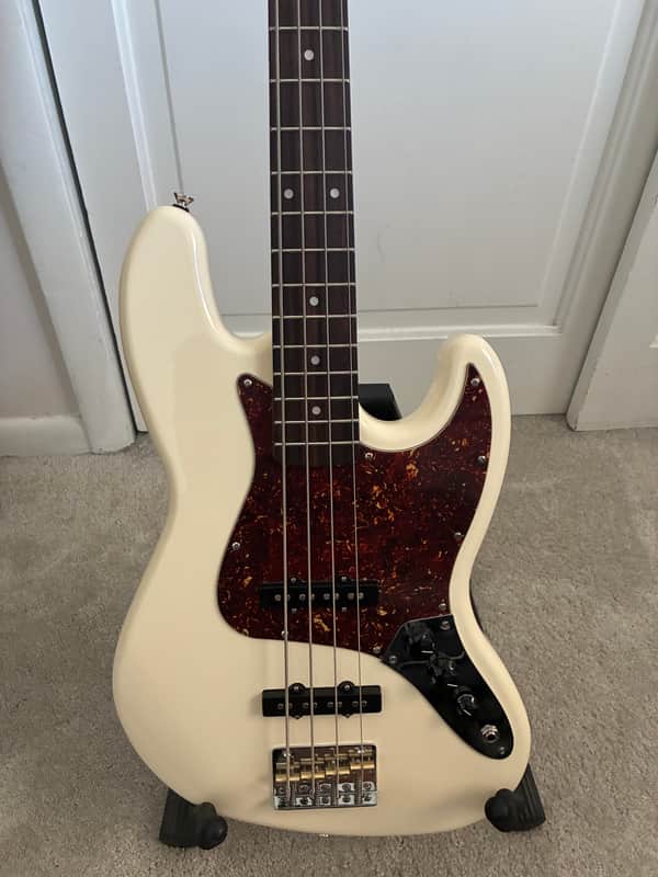 Harley Benton Jazz bass - Olympic White image 1