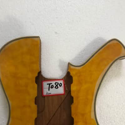 Quilted Maple Top DIY Mahogany Guitar Body image 8