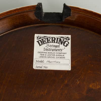 Deering Banjo Company  John Hartford 24 fret Model made for, owned and played by John Hartford 5 String Resonator Banjo (1982), ser. #1702, original black rigid foam case. image 13