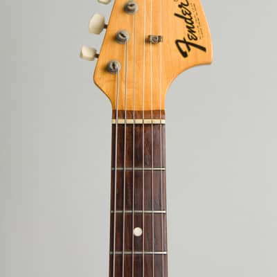 Fender Competition Mustang Solid Body Electric Guitar (1973), ser. #436903, original grey hard shell case. image 5