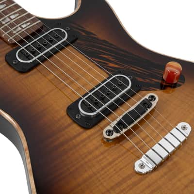 Used Powers Electric A-Type Select Flame Maple PF42 Hard Tail - Solana Sunrise image 8