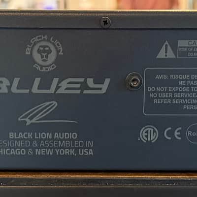 Black Lion Audio Bluey FET Limiting Amplifier / Compressor 2019 - Silver with Blue Stripe image 4