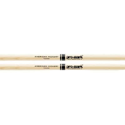 Pro-Mark Hickory Drum Sticks, 5A Oval Nylon Tips, Medium, Made in USA, TX5AN image 1