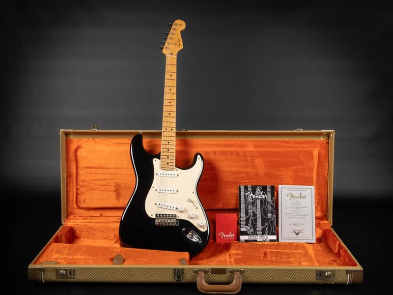 2004 Fender Custom Shop Eric Clapton Signature Stratocaster MN - Black | USA "Blackie" Noiseless Pickups Midboost | CoA OHSC image 1