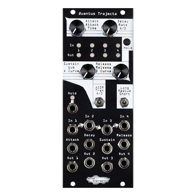 Noise Engineering Quantus Trajecta Eurorack 4 Channel Envelope Generator Module (Black) image 1