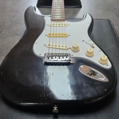 1973 Fender Stratocaster Heavy Relic American Vintage 70s 1970's USA Strat Black Rosewood Electric Guitar Oversized Headstock image 14