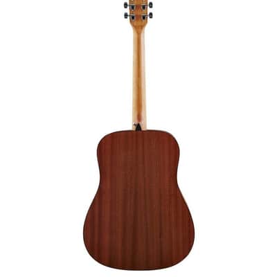 Austin Dreadnaught Acoustic Guitar, Satin Natural image 4