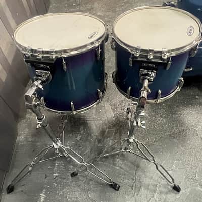 Pearl Masters Custom 5-Piece Drum Set w/ Hardware, Saphire Sunburst image 10