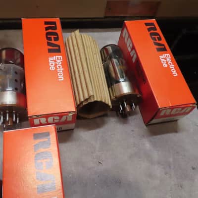RCA 6550 POWER TUBES 1987 SET of 6 NOS in BOX SVT FENDER 400-PS AMPLIFIER FREE USA SHIPPING! image 5
