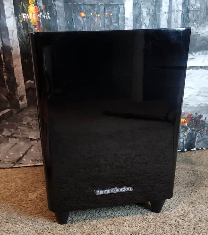 Harman Kardon Harman Kardon HKTS 210SUB  200-watt powered active subwoofer 90s  - Piano black image 1