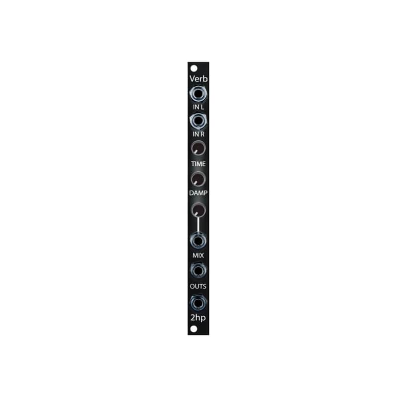 2hp Verb Eurorack Reverb Module (Black) image 1