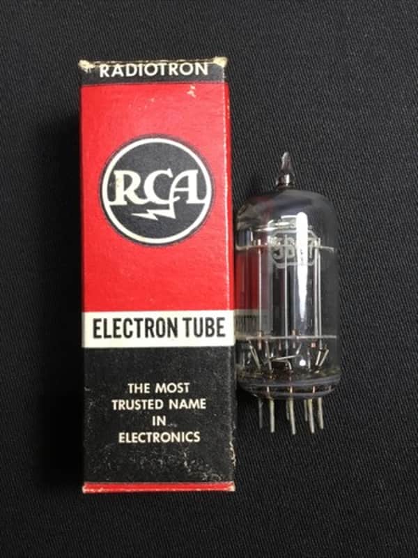 RCA 5687 Black Plates AUDIO Preamplifier VACUUM TUBE USA Tested 9.7018-D image 1