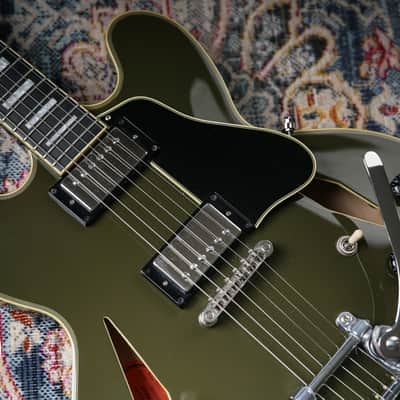 Epiphone Exclusive Shinichi Ubukata ES-355 Custom Olive Drab image 8