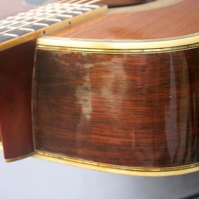 1975 Yairi YW-600 Dreadnought Guitar New Jacaranda Natural+Vintage Hard Case Bargain! image 12