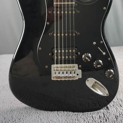 Greco Super Power HSS Strat Style MIJ Electric Guitar Black 1980s Japan image 1