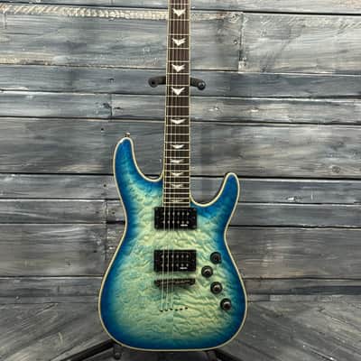 Schecter Omen Extreme-6 - Ocean Blue Burst image 2