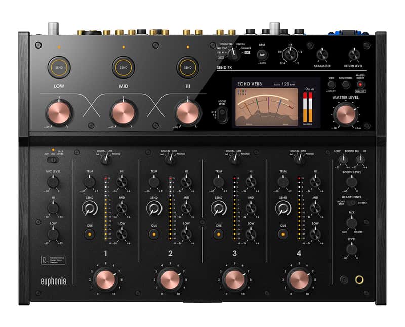 AlphaTheta Euphonia 4ch HiFi Rotary DJ Mixer w/Rupert Neve Designs Transformers image 1