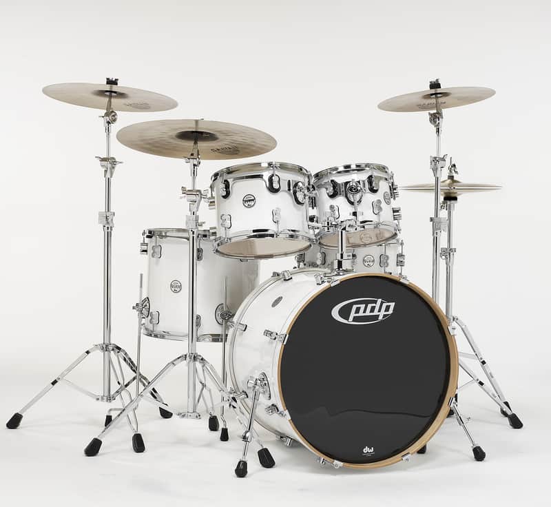 PDP PDCM2215PW Concept Maple Series 8x10" / 9x12" / 14x16" / 18x22" / 5.5x14" 5pc Shell Pack image 1