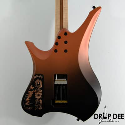 GV Guitars Syrius "Ember" Baritone Headless Electric Guitar w/ Bag - Ember image 11