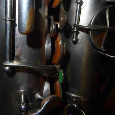 King TENOR SAXOPHONE 1924 - SILVER SATIN image 8