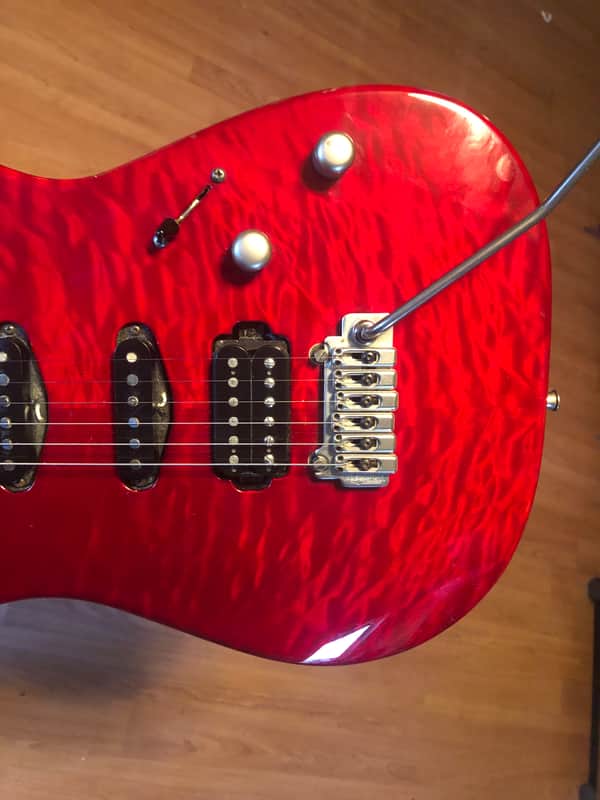 Washburn USA Custom MG-120 1995 Trans Red | Reverb