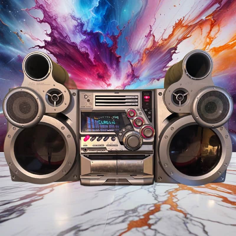 JVC Compact Stereo System MX-GT90 CD Dual Cassette Freshly Serviced Top Modelš„ image 1