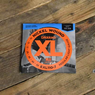 D'Addario EXL110-7 Nickel Wound 7-String Electric Guitar Strings image 1