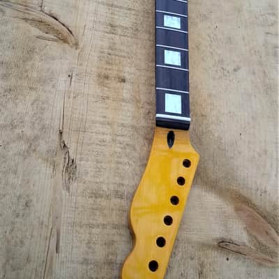 FATBOY CANADIAN MAPLE ON ROSEWOOD T GUITAR NECK BlOCK INLAYS STEEL FRETS FITS OEM image 2